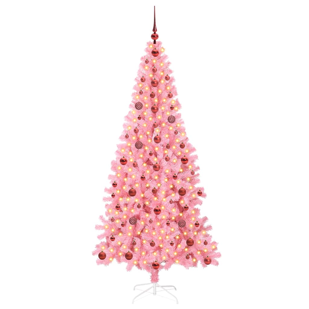 Juletræ Lyserød 210 cm PVC