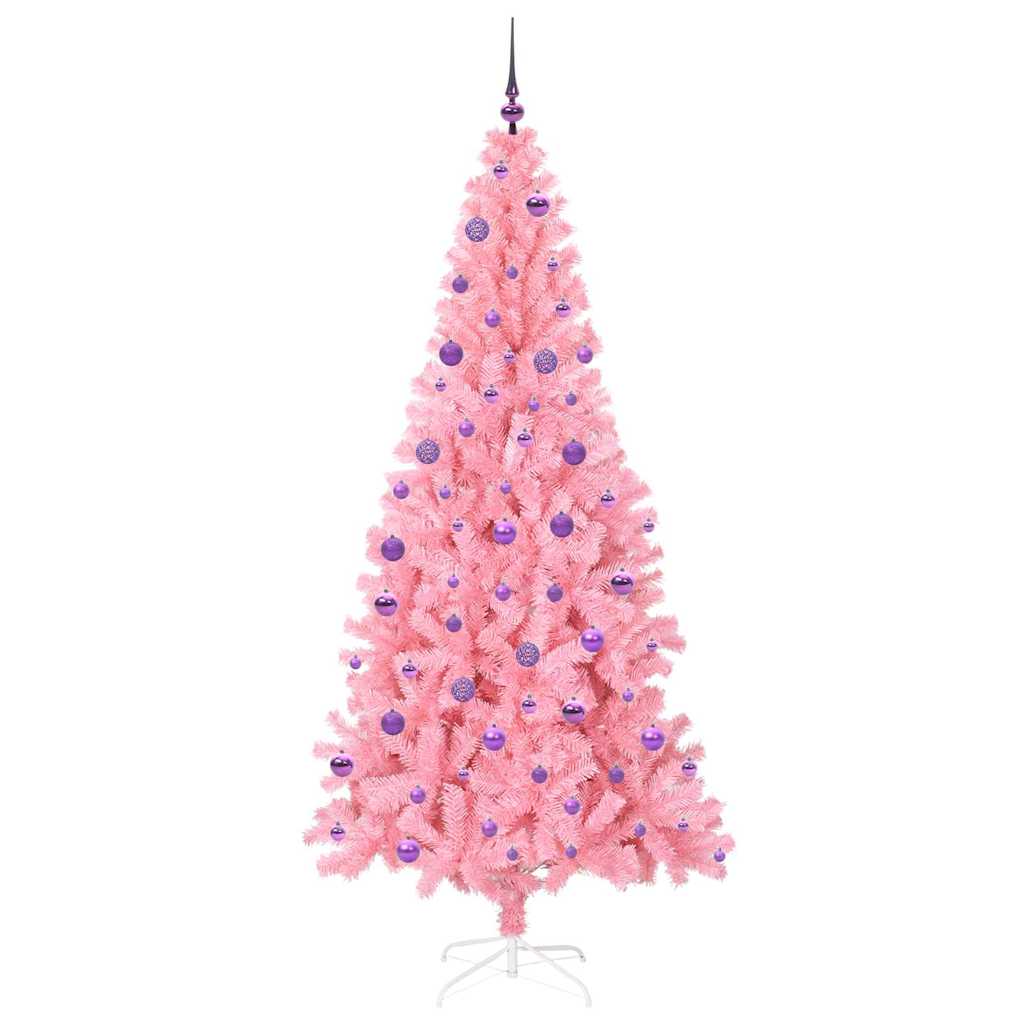 Juletræ Lyserød 210 cm PVC