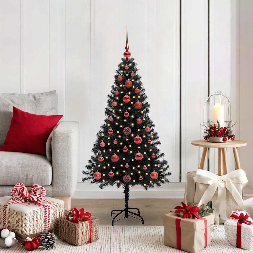 Juletræ Sort 120 cm PVC
