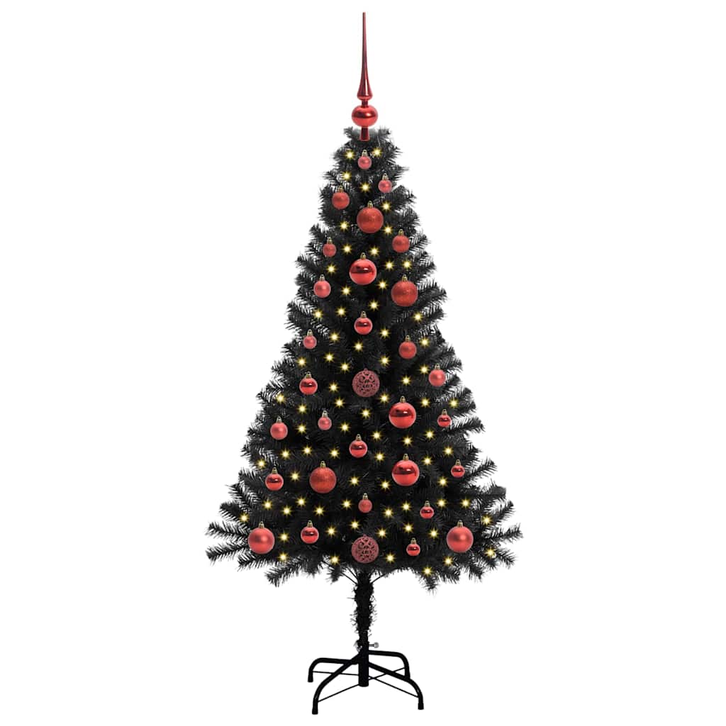 Juletræ Sort 120 cm PVC