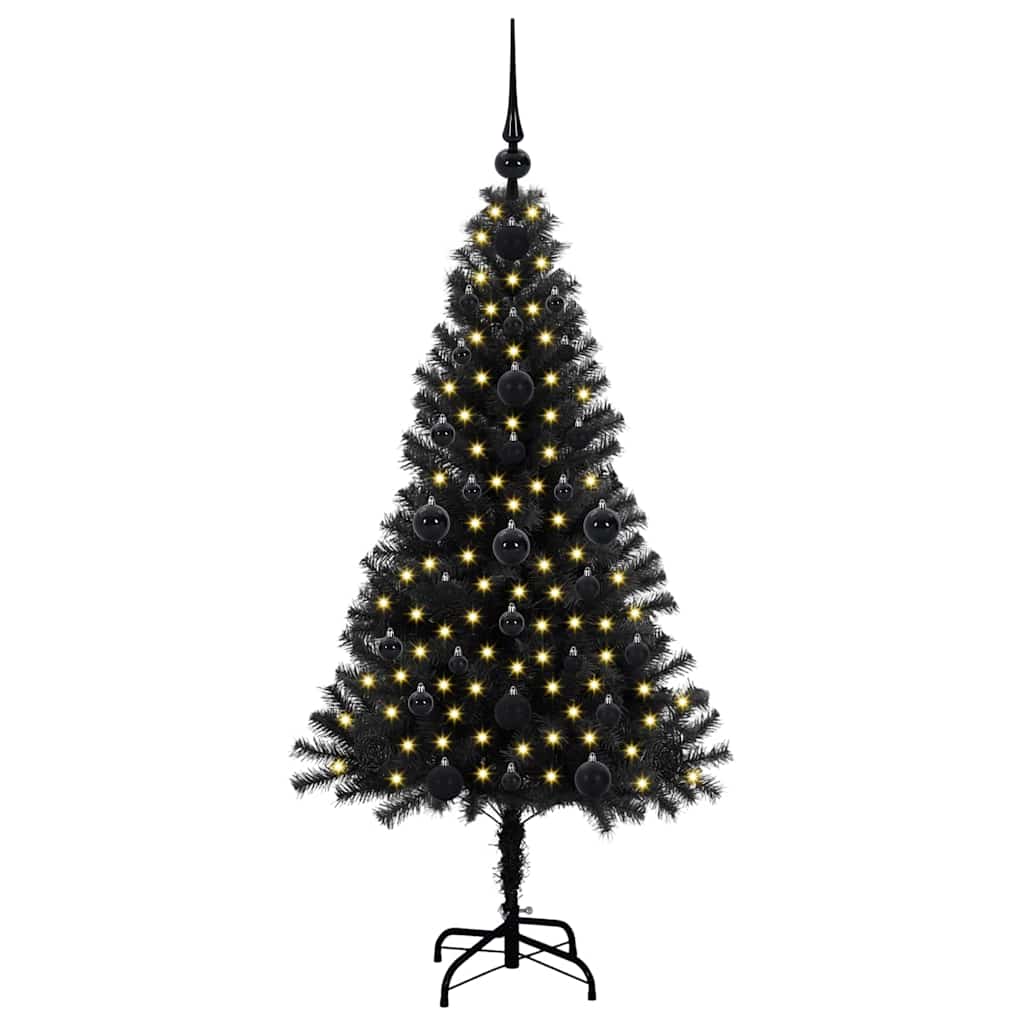 Juletræ Sort 120 cm PVC