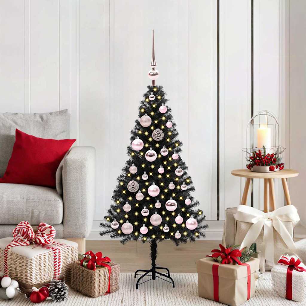 Juletræ Sort 120 cm PVC