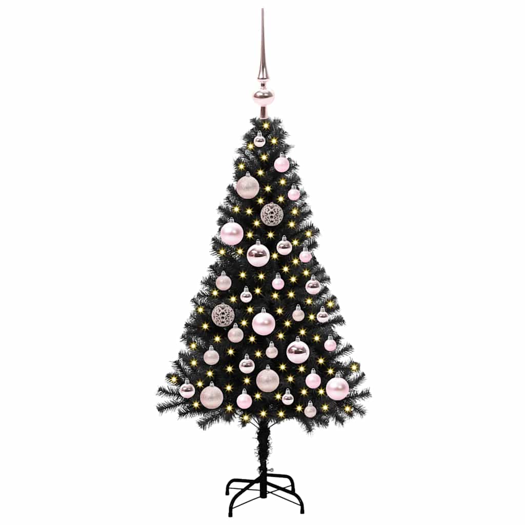 Juletræ Sort 120 cm PVC