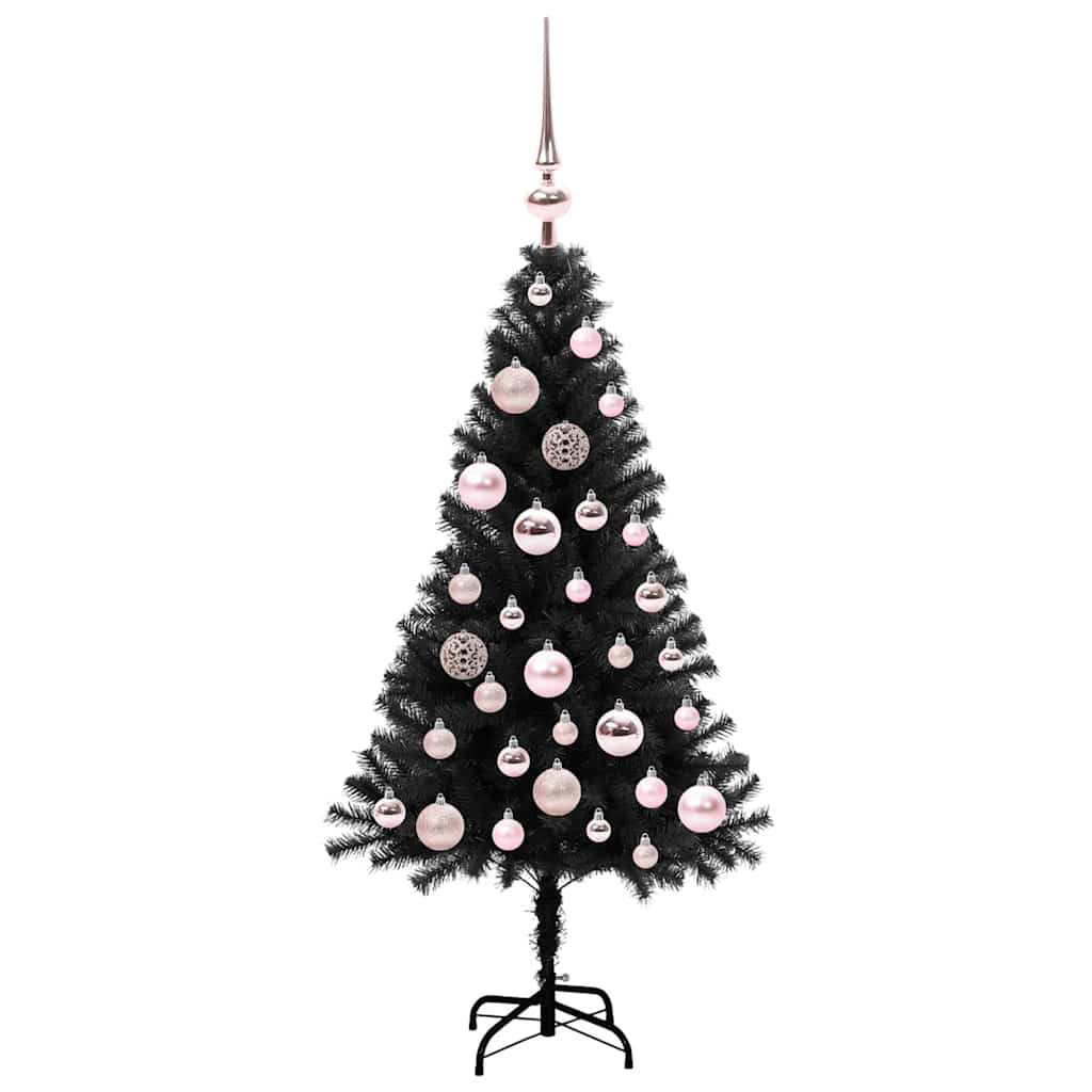 Juletræ Sort 120 cm PVC