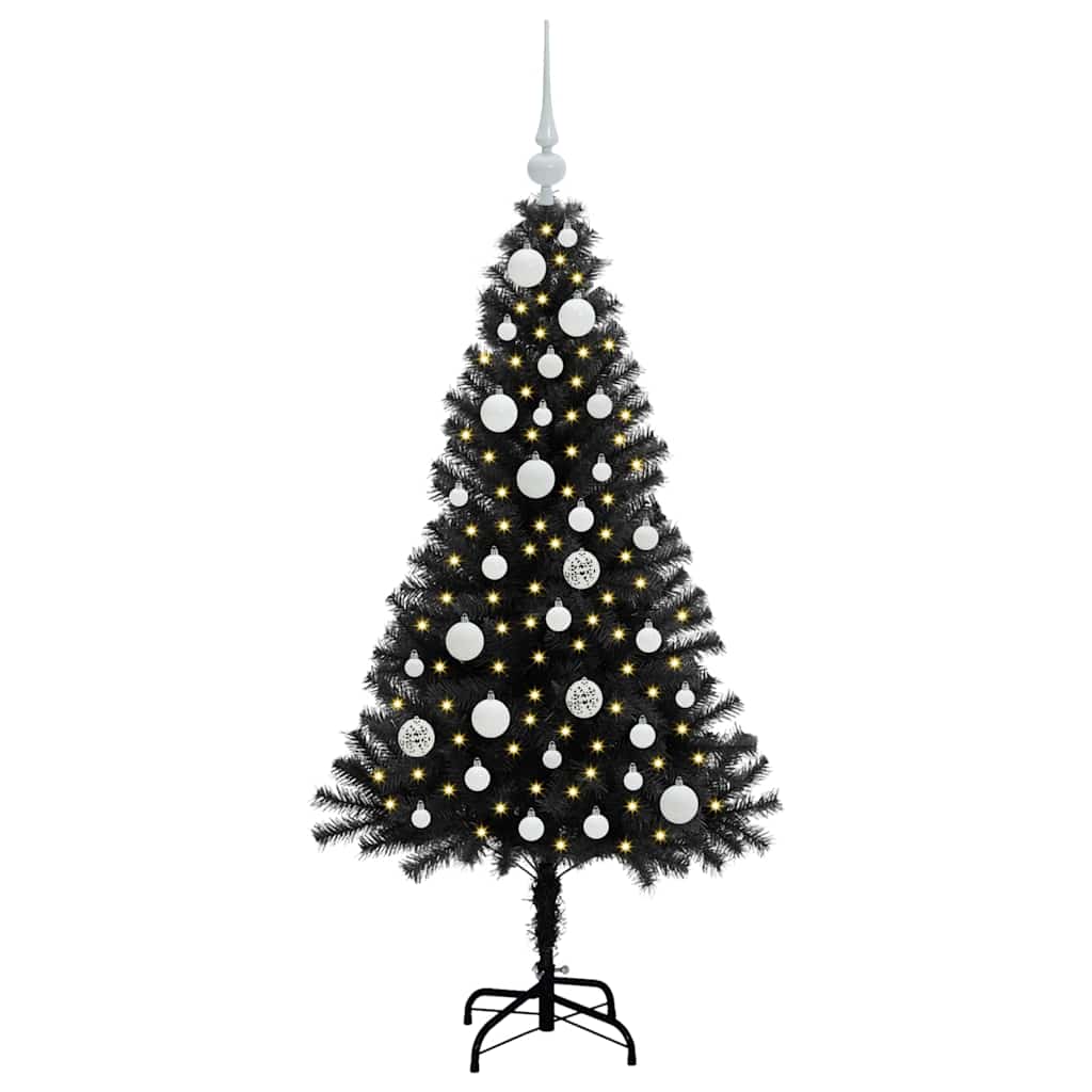 Juletræ Sort 120 cm PVC