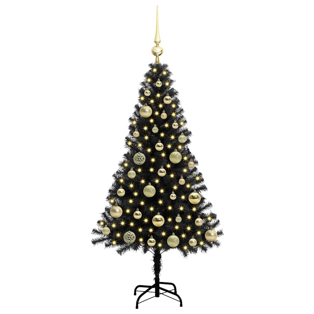 Juletræ Sort 120 cm PVC