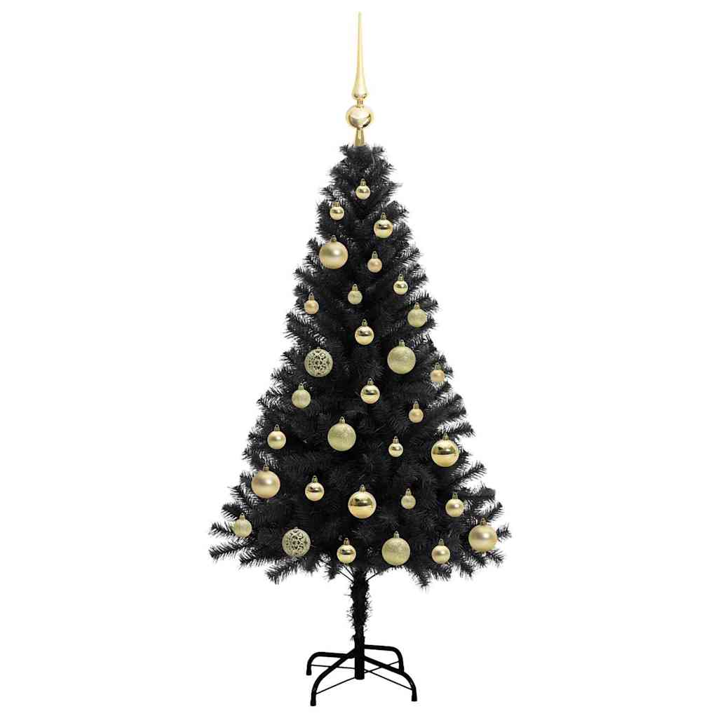 Juletræ Sort 120 cm PVC