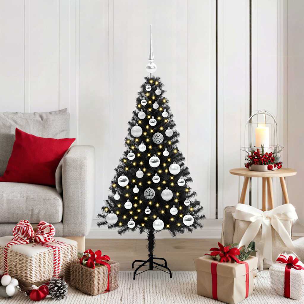 Juletræ Sort 120 cm PVC