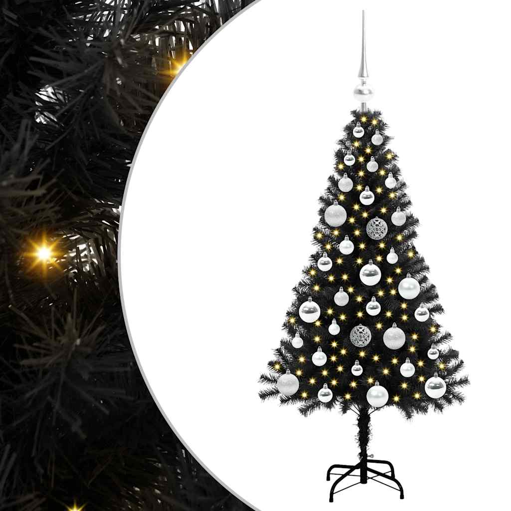 Juletræ Sort 120 cm PVC