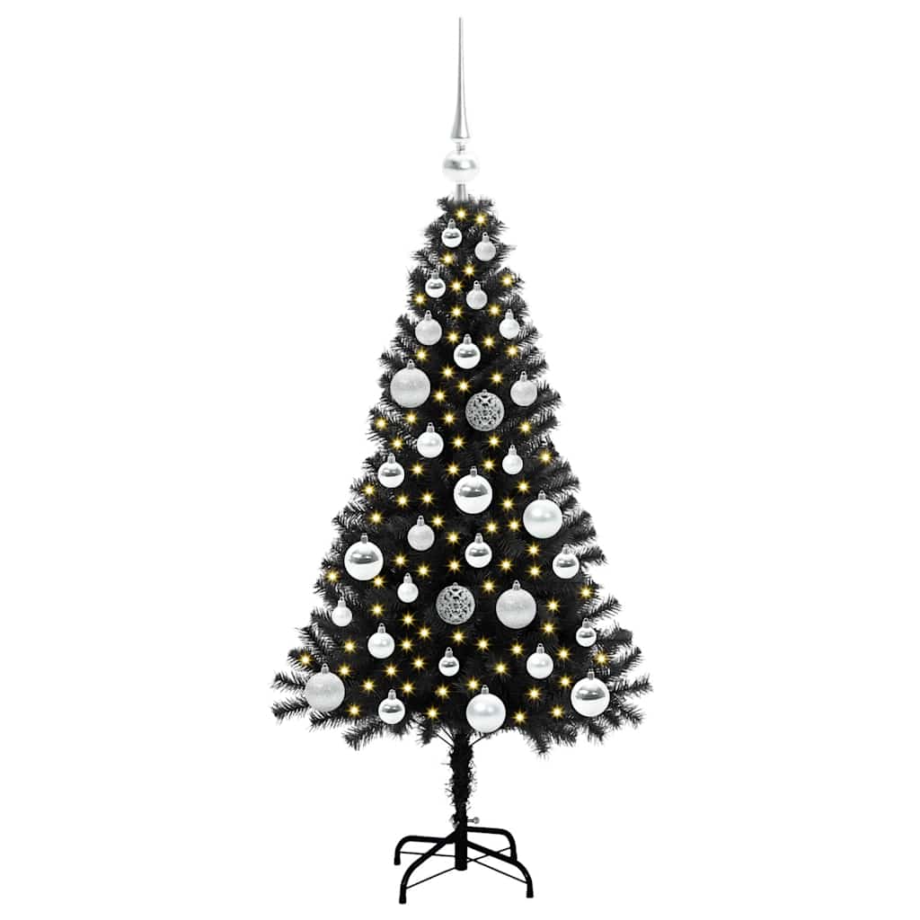 Juletræ Sort 120 cm PVC