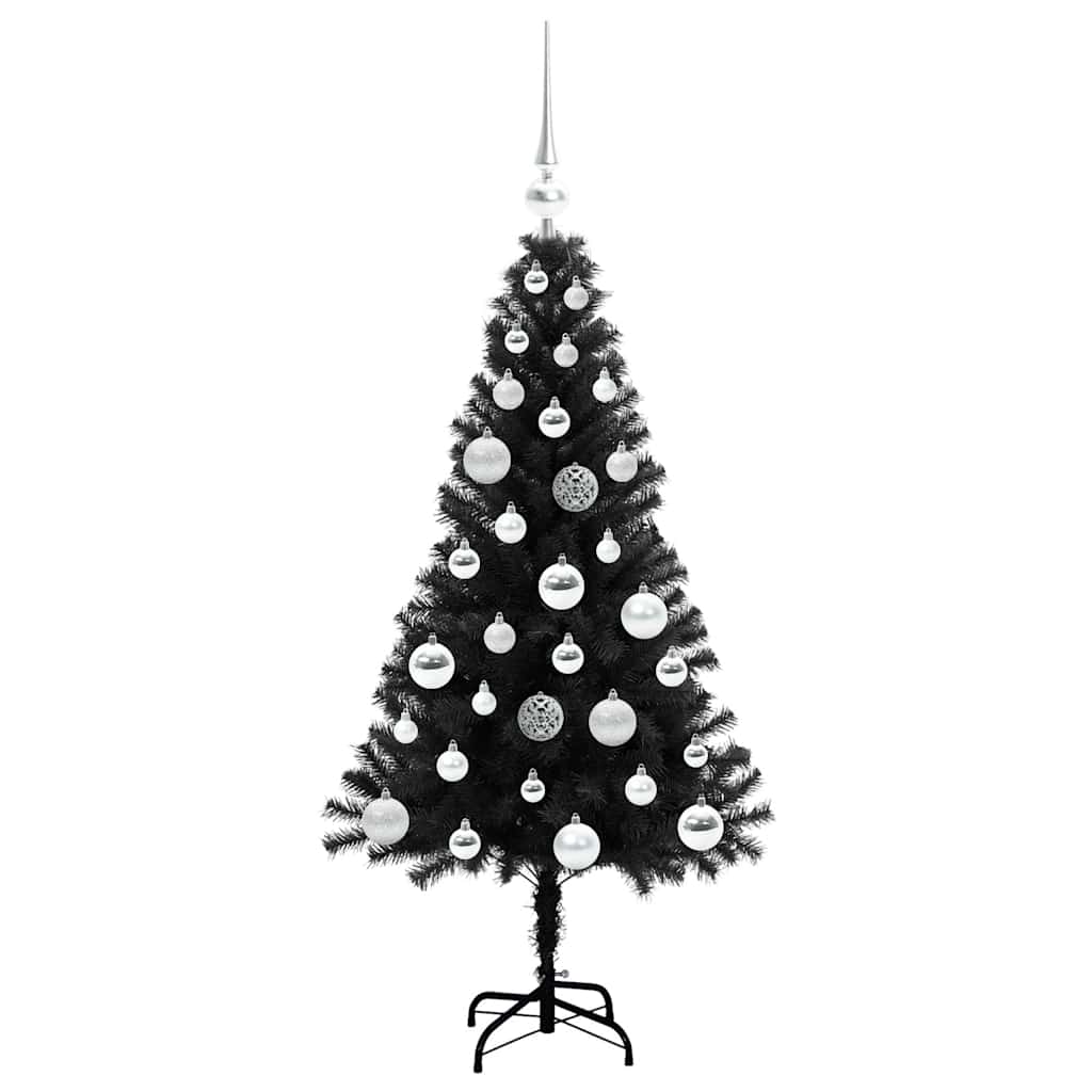Juletræ Sort 120 cm PVC