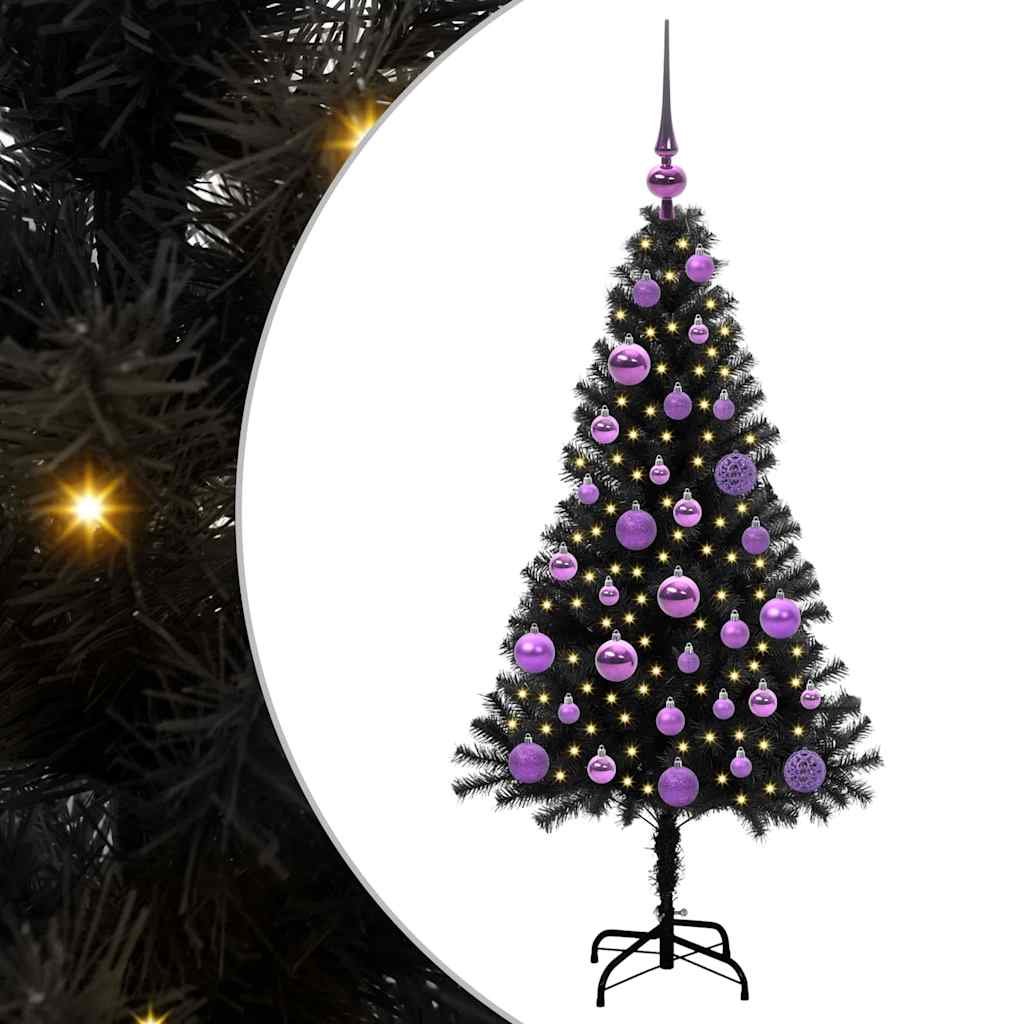 Juletræ Sort 120 cm PVC