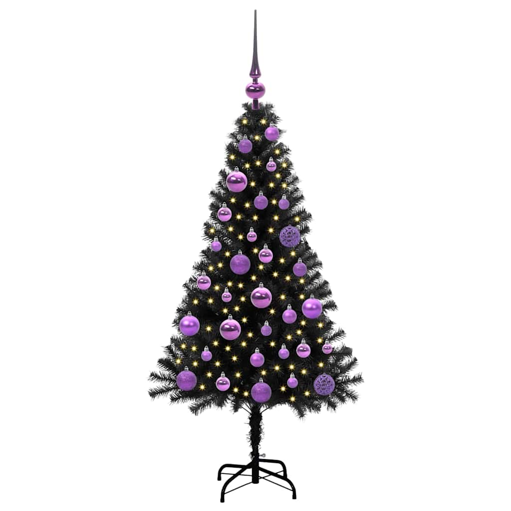 Juletræ Sort 120 cm PVC