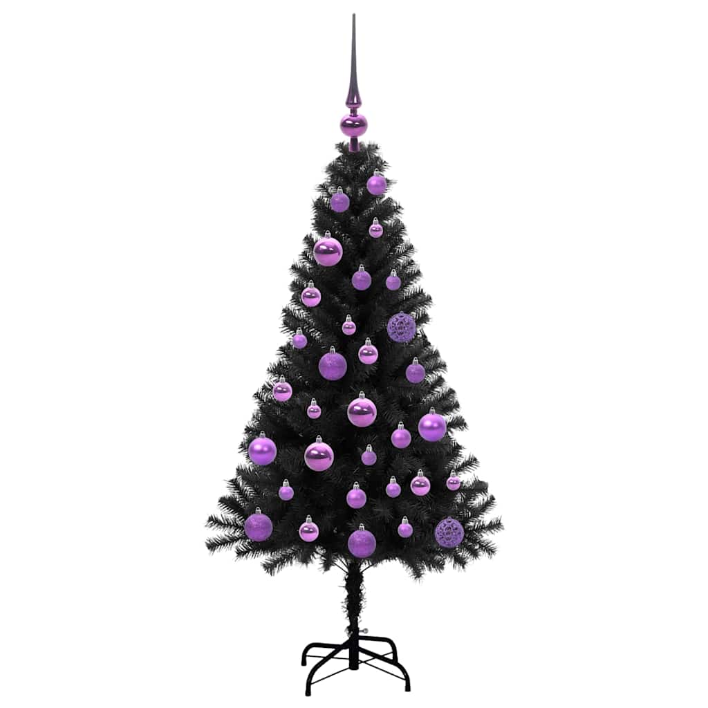 Juletræ Sort 120 cm PVC