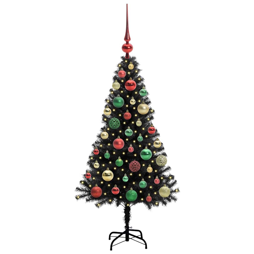 Juletræ Sort 120 cm PVC