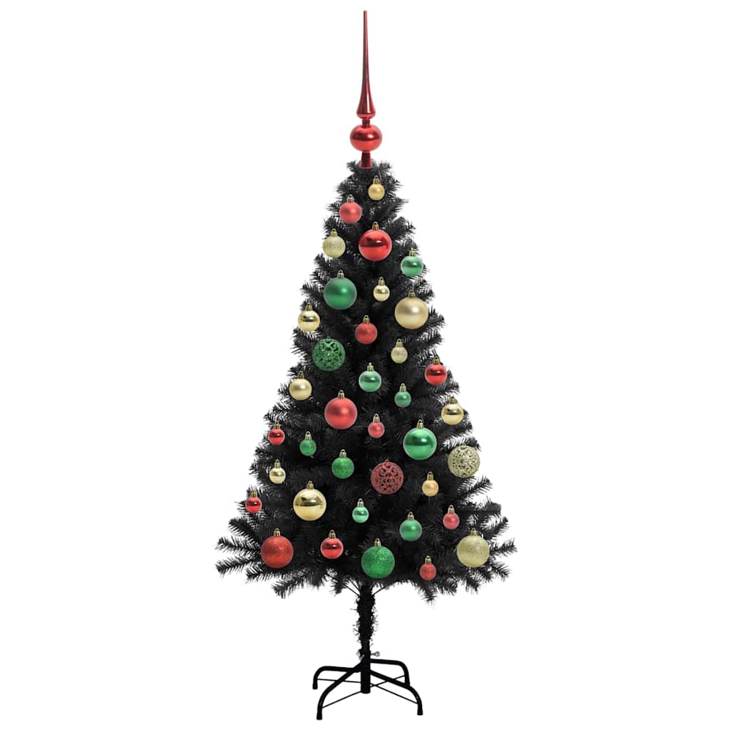 Juletræ Sort 120 cm PVC