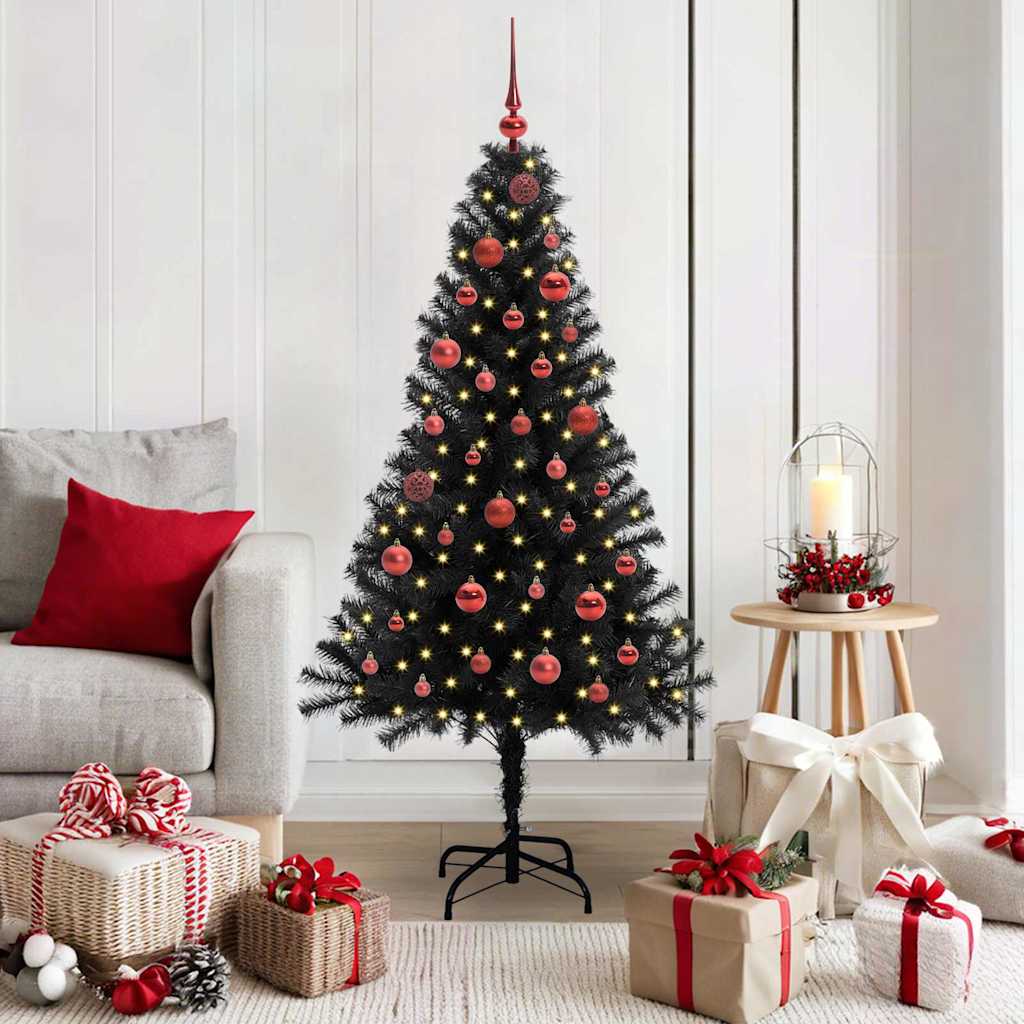 Juletræ Sort 150 cm PVC