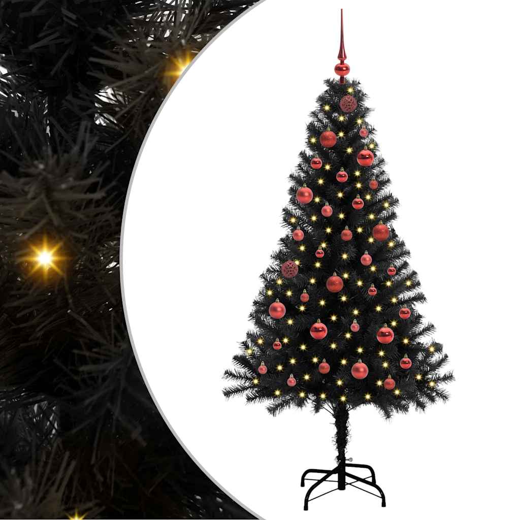 Juletræ Sort 150 cm PVC