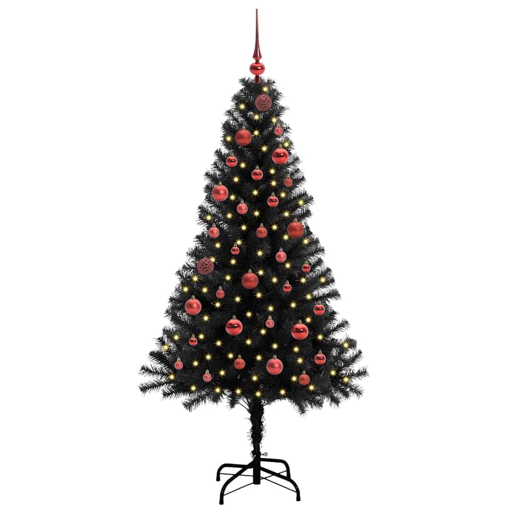 Juletræ Sort 150 cm PVC