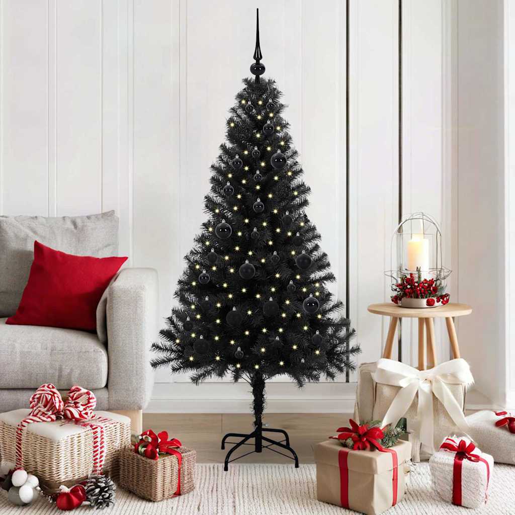 Juletræ Sort 150 cm PVC