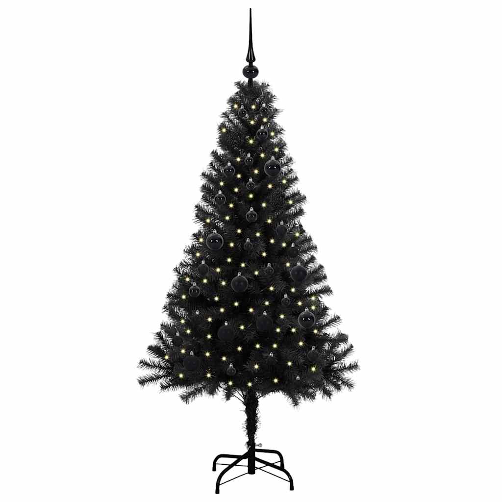 Juletræ Sort 150 cm PVC