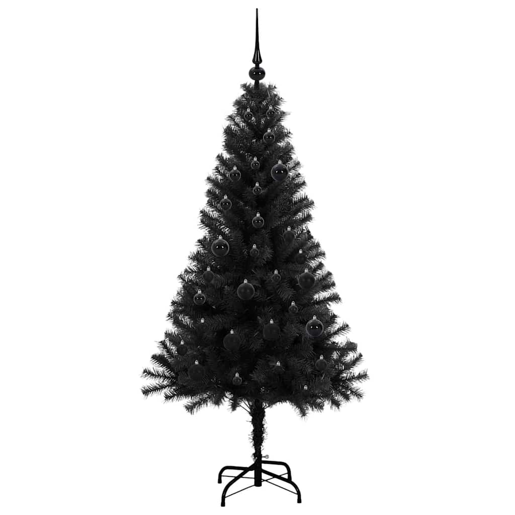 Juletræ Sort 150 cm PVC
