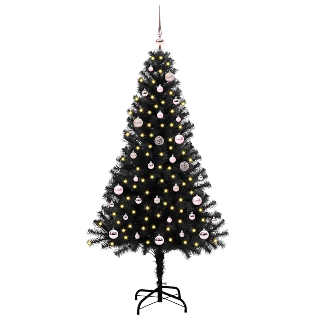 Juletræ Sort 150 cm PVC