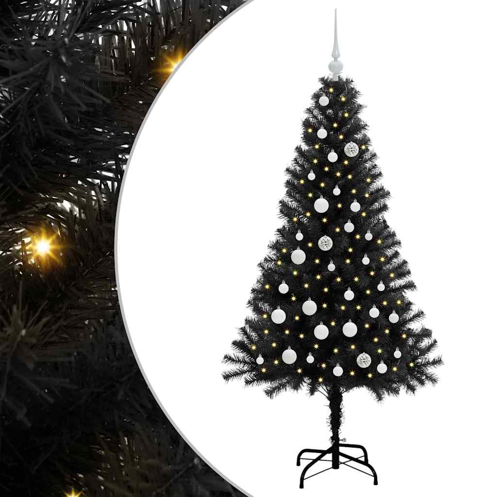 Juletræ Sort 150 cm PVC