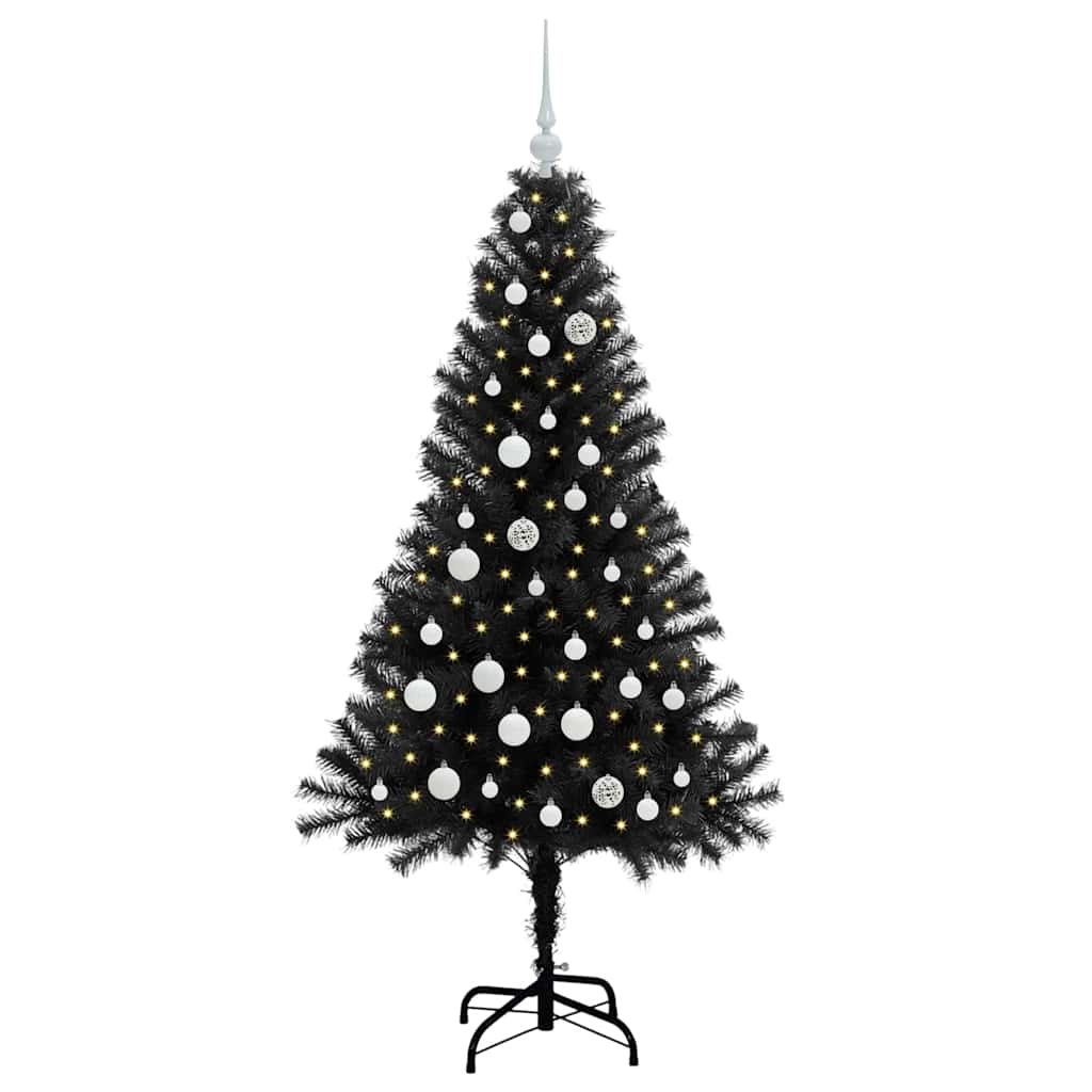 Juletræ Sort 150 cm PVC