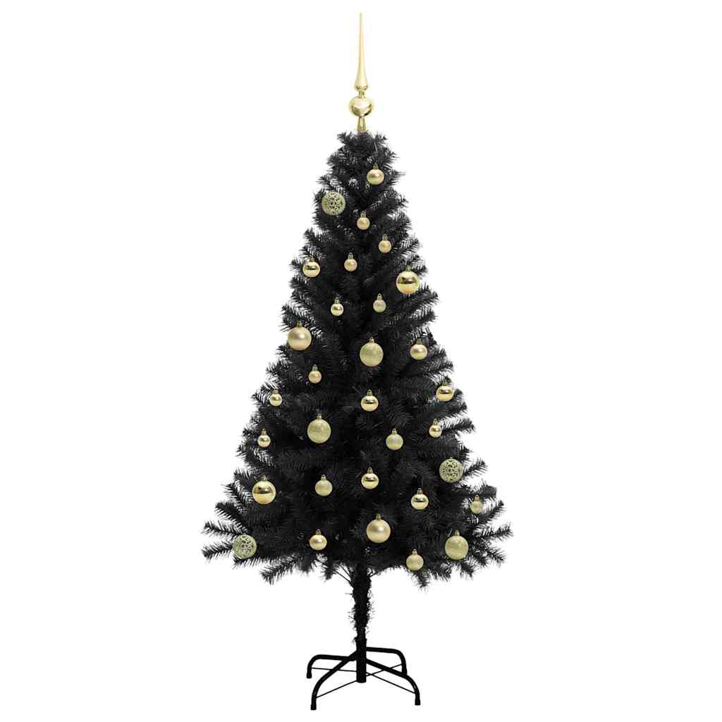 Juletræ Sort 150 cm PVC