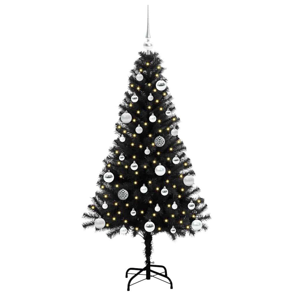 Juletræ Sort 150 cm PVC