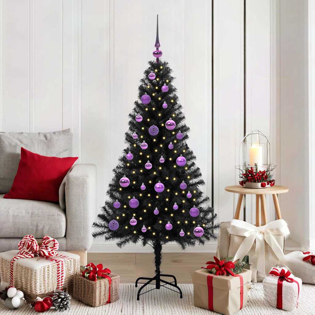 Juletræ Sort 150 cm PVC