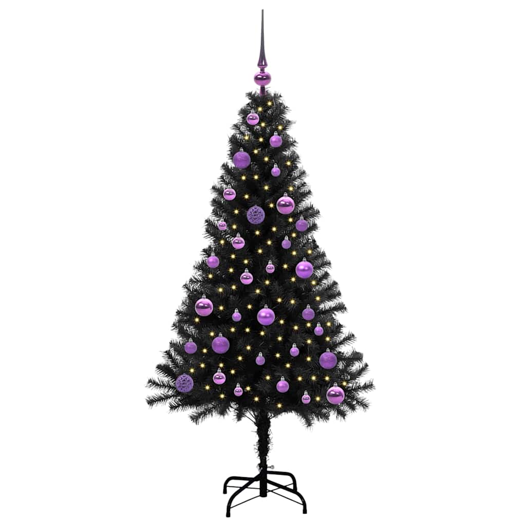 Juletræ Sort 150 cm PVC