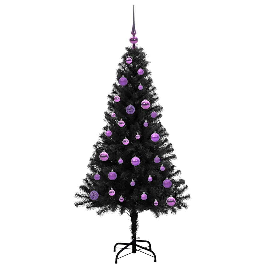 Juletræ Sort 150 cm PVC