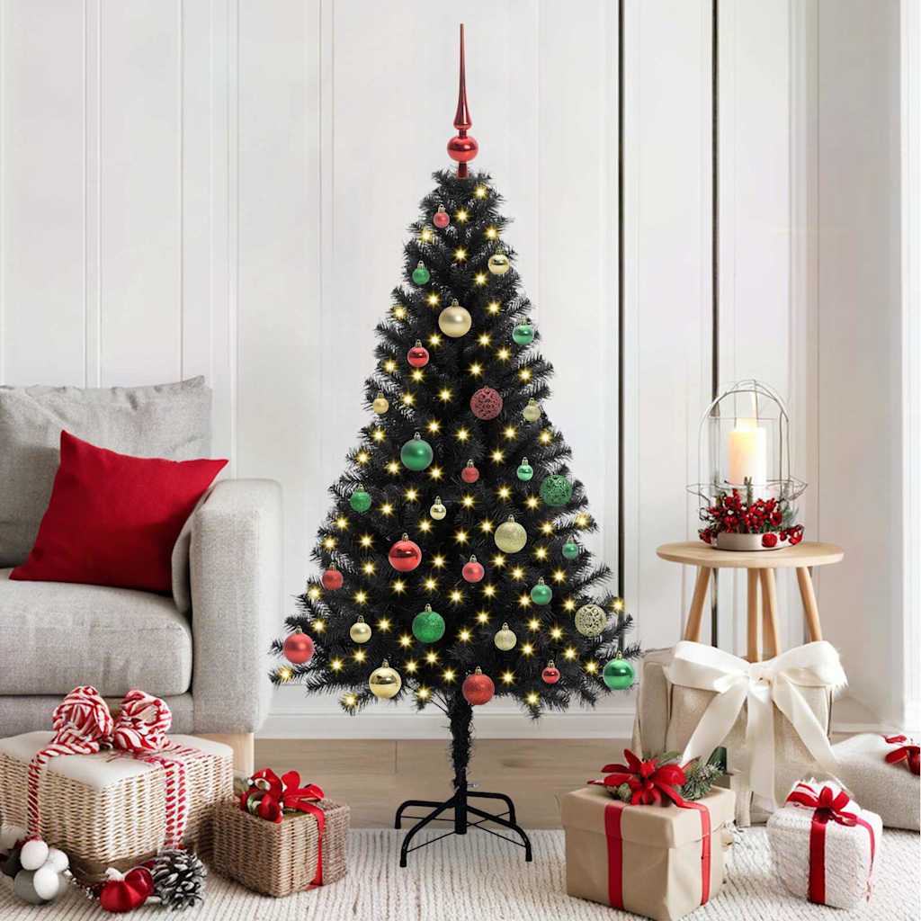 Juletræ Sort 150 cm PVC