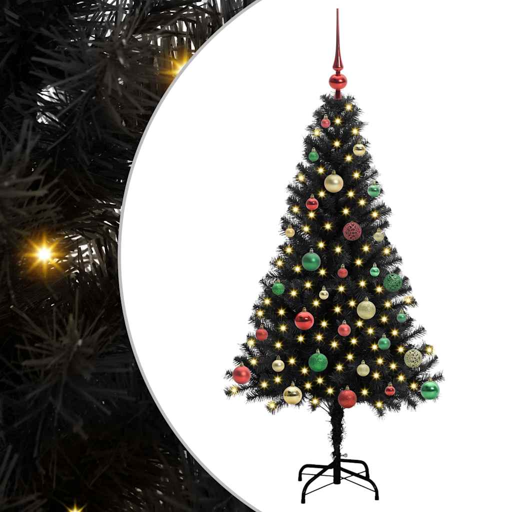 Juletræ Sort 150 cm PVC