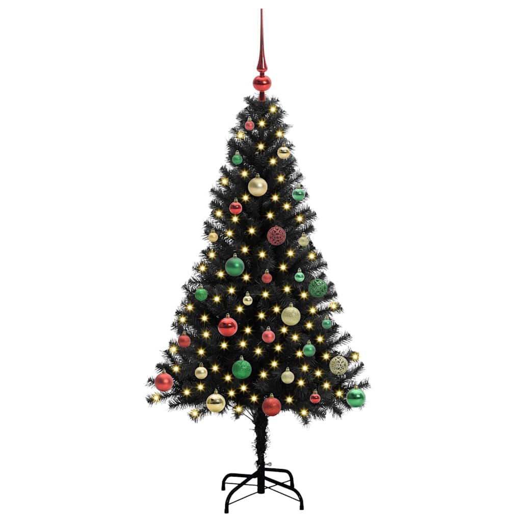 Juletræ Sort 150 cm PVC