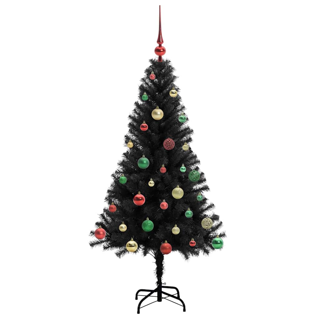 Juletræ Sort 150 cm PVC