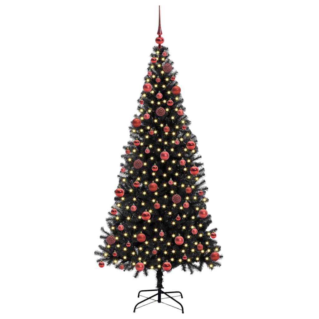 Juletræ Sort 180 cm PVC