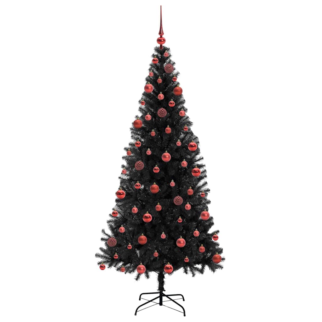 Juletræ Sort 180 cm PVC