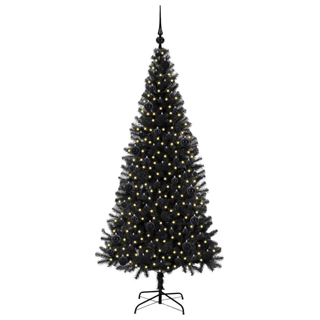 Juletræ Sort 180 cm PVC
