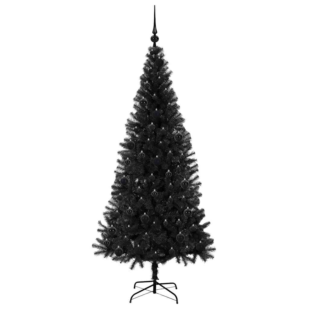 Juletræ Sort 180 cm PVC