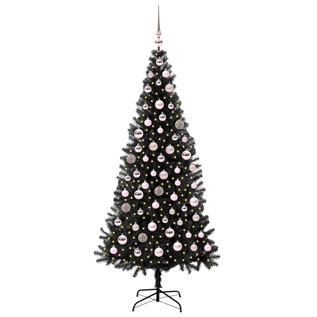 Juletræ Sort 180 cm PVC