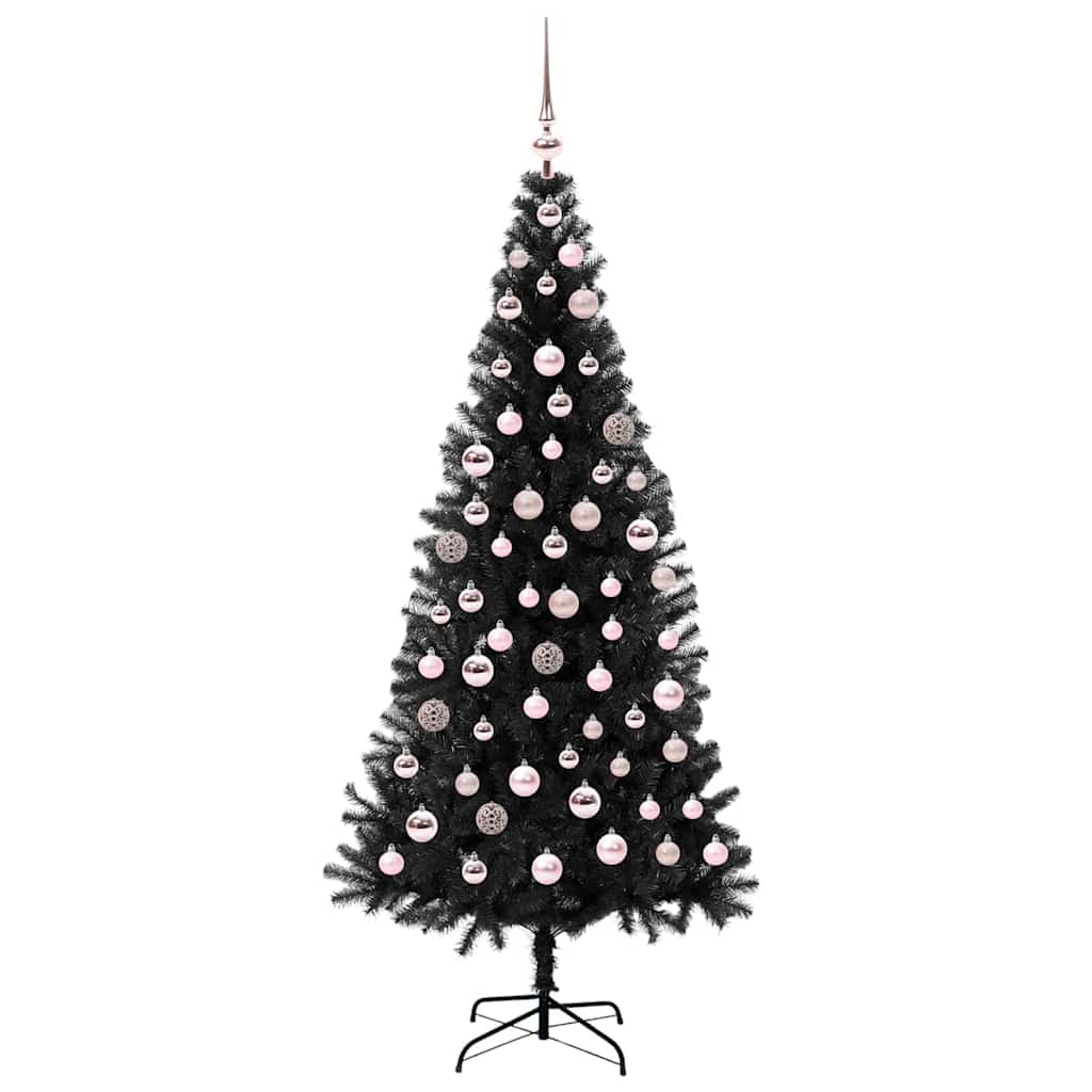 Juletræ Sort 180 cm PVC