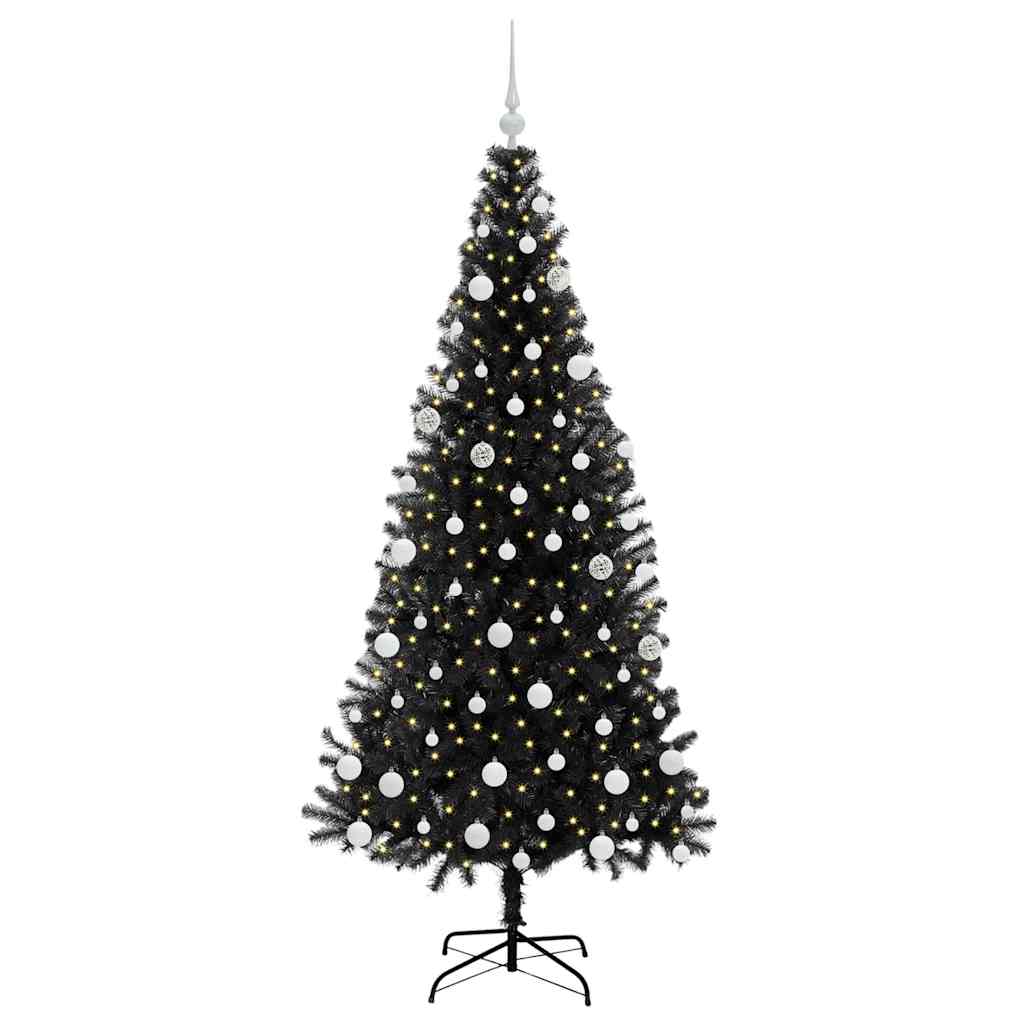 Juletræ Sort 180 cm PVC