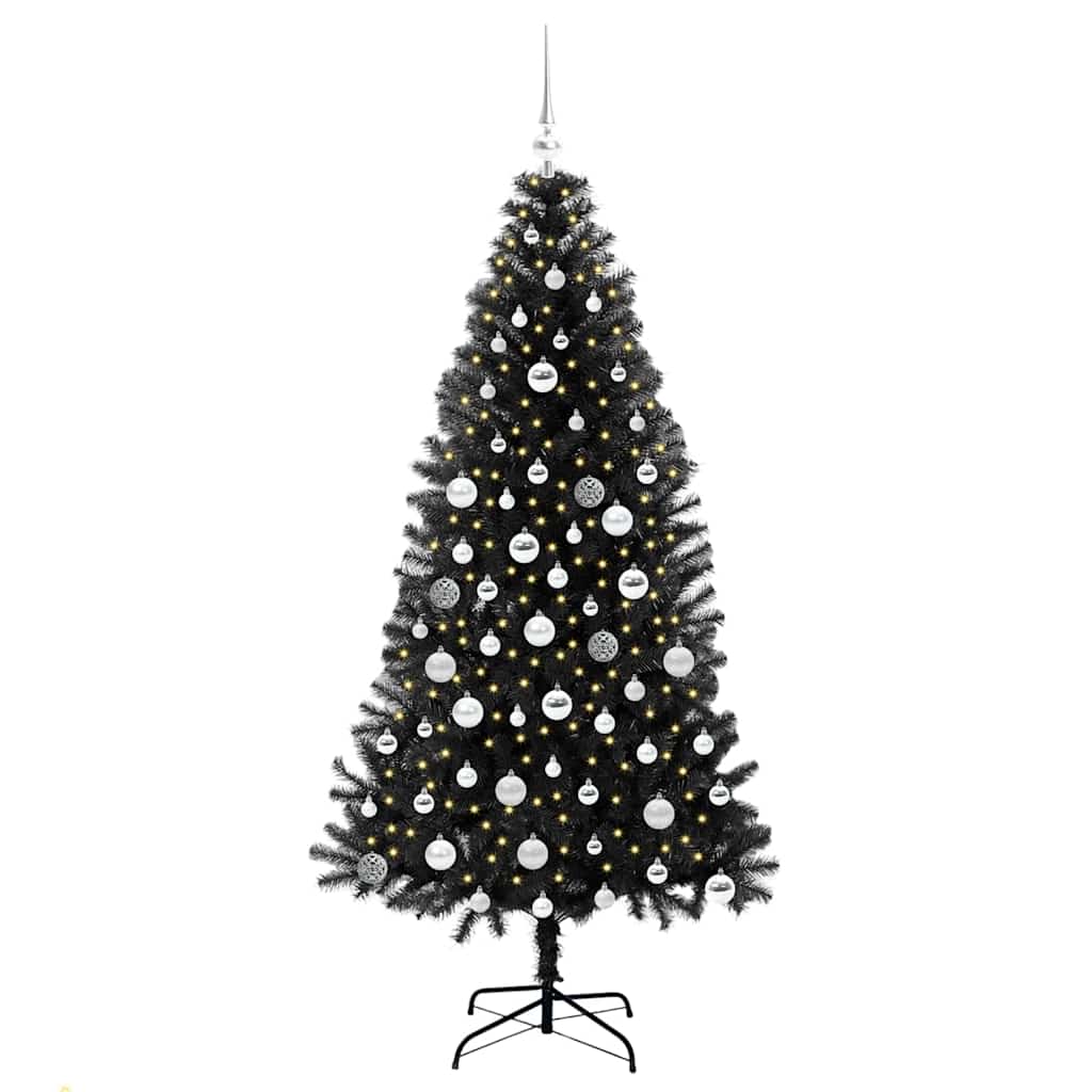 Juletræ Sort 180 cm PVC