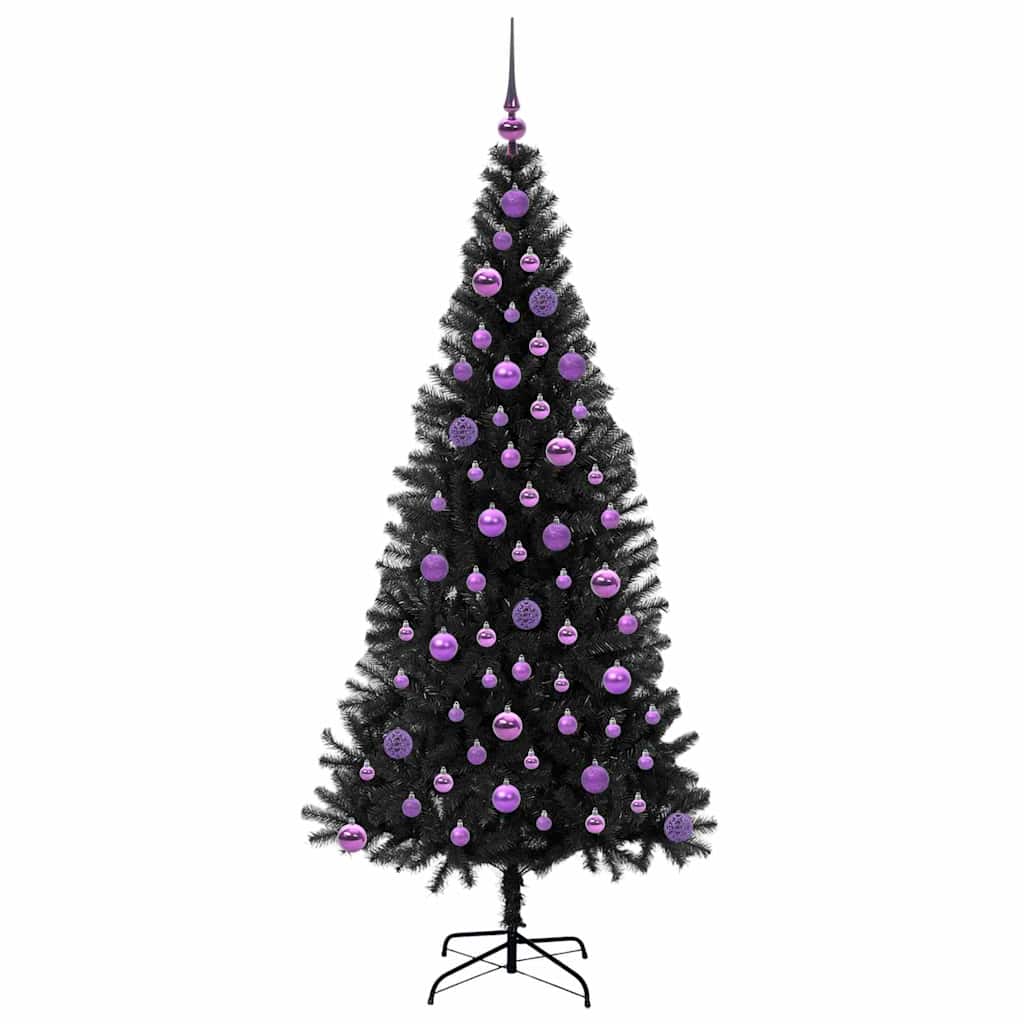 Juletræ Sort 180 cm PVC