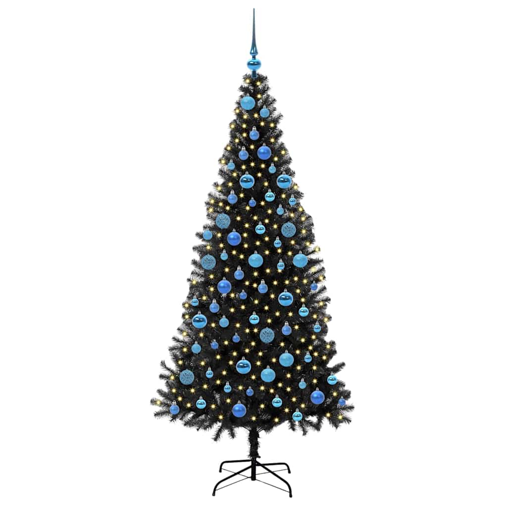 Juletræ Sort 180 cm PVC