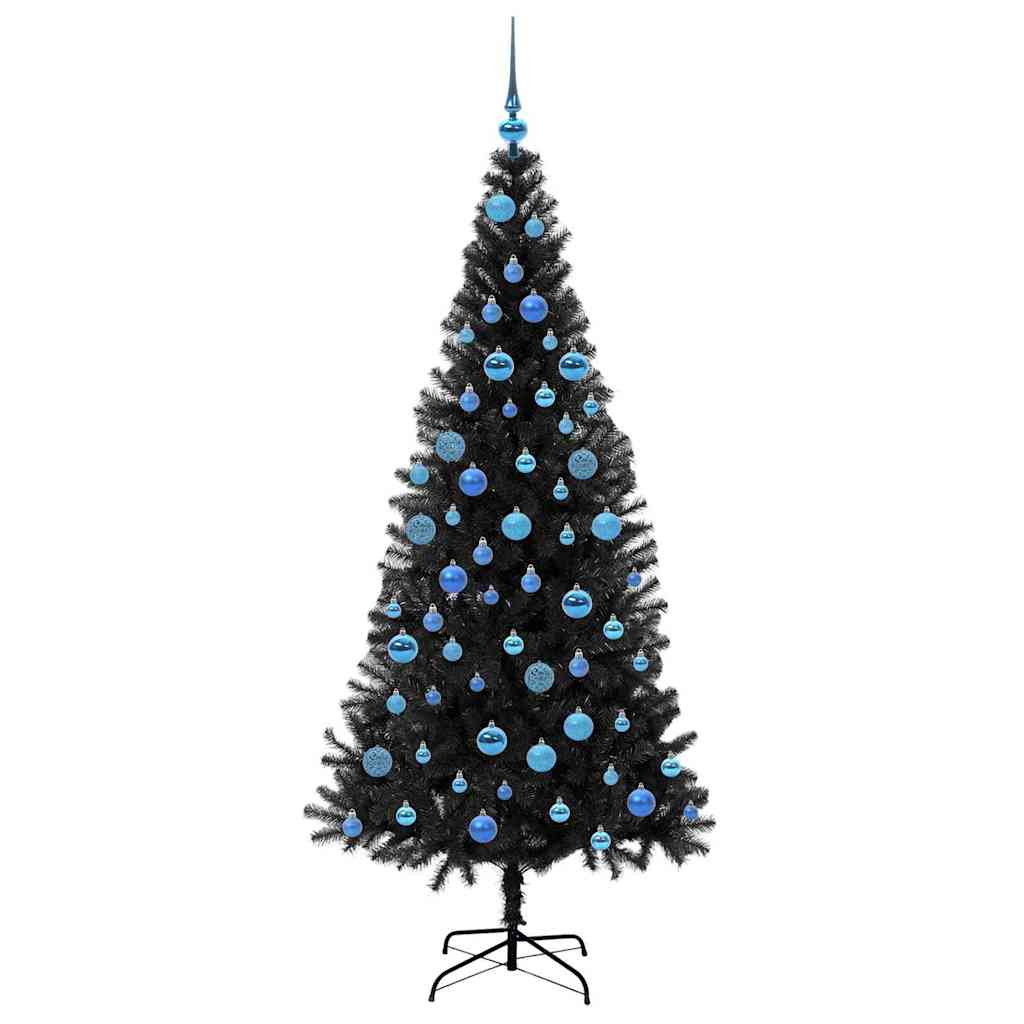 Juletræ Sort 180 cm PVC