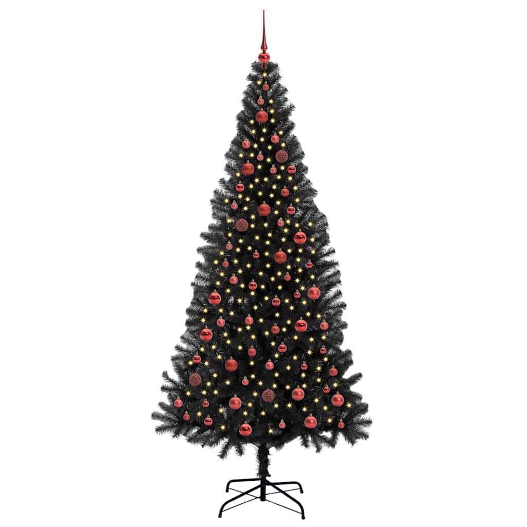 Juletræ Sort 210 cm PVC
